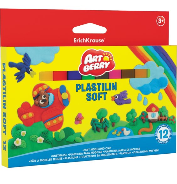 Puha modellező gyurma ArtBerry®, 12 színben alt=