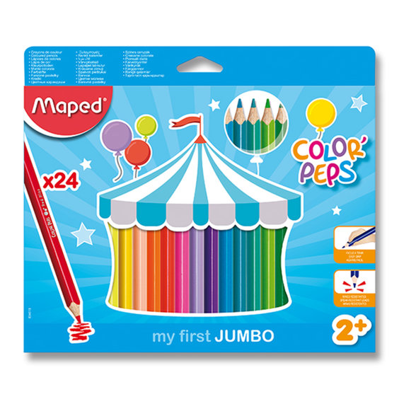 Színes ceruza Color´Peps Jumbo, 24 színben alt=
