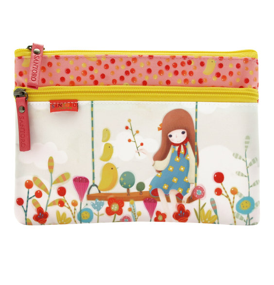 Kozmetika táska Kori Kumi Little Birds , két cipzáras alt=