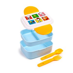 Uzsonnás doboz evőeszközzel – Peanuts Snoopy & Woodstock Bento box-2