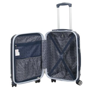 Utazó bőrönd  20" fekete 39 x 55 x 21 cm-5