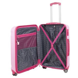 Cestovní kufr 28" růžový 50 x 77 x 27 cm-5