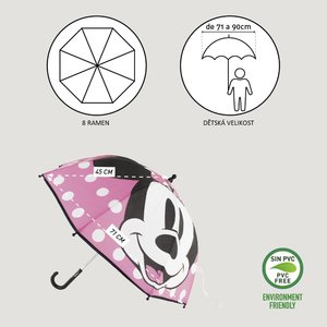Gyerek esernyő Minnie rózsaszín-5