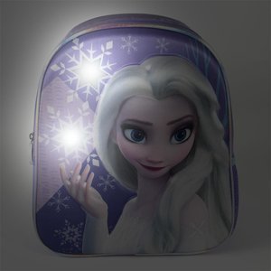 Gyerek hátizsák 3D Frozen 2 villogó lámpával-6