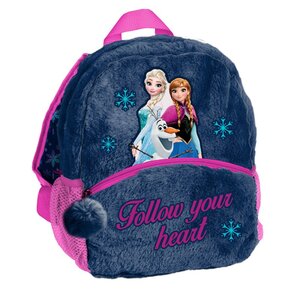 Gyerek hátizsák Frozen, kék plüss-1