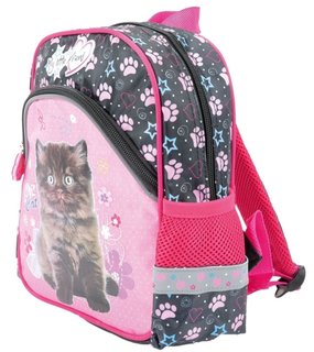 Gyerek hátizsák Cica fekete / rózsaszín-2