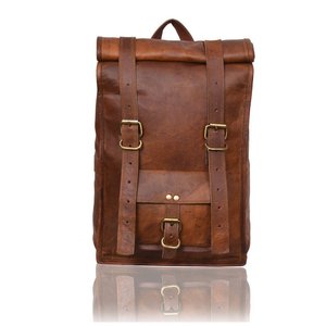 Bőr hátizsák Apollo Dark brown-1