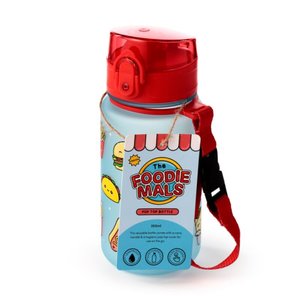 Törhetetlen műanyag gyerekpalack kupakkal 350 ml – Foodiemals-4