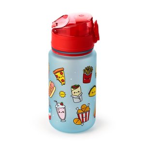 Törhetetlen műanyag gyerekpalack kupakkal 350 ml – Foodiemals-5