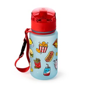 Törhetetlen műanyag gyerekpalack kupakkal 350 ml – Foodiemals-6