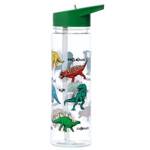 Törhetetlen műanyag palack szívószállal 550 ml – Dinoszaurusz-5