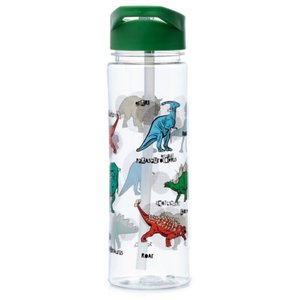 Törhetetlen műanyag palack szívószállal 550 ml – Dinoszaurusz-6