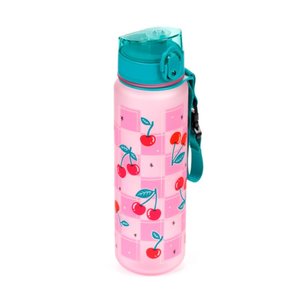 Törhetetlen műanyag palack kupakkal 600 ml – Cherry (cseresznye)-1