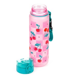 Törhetetlen műanyag palack kupakkal 600 ml – Cherry (cseresznye)-3