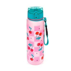 Törhetetlen műanyag palack kupakkal 600 ml – Cherry (cseresznye)-5