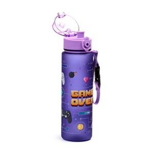 Törhetetlen műanyag palack kupakkal 600 ml – Game Over-2