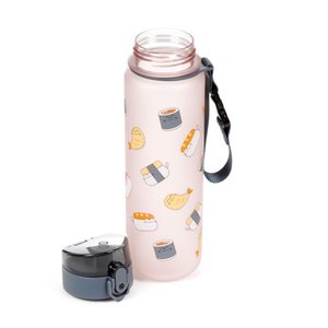 Törhetetlen műanyag palack kupakkal 600 ml – Pusheen Sushi Club (macska)-3
