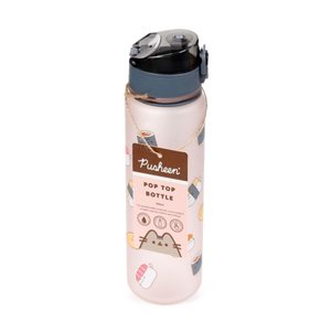 Törhetetlen műanyag palack kupakkal 600 ml – Pusheen Sushi Club (macska)-4