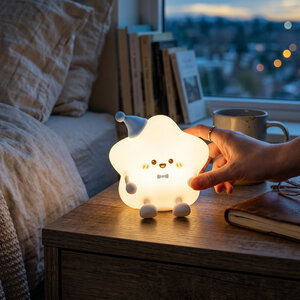 LED-es éjszakai fény és telefontartó – Csillag-3