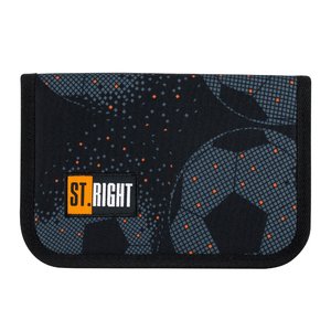 Szétnyitható tolltartó Fotbal, fekete-1