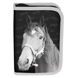 Tolltartó Horses fekete, szétnyitható-1