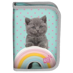 Tolltartó Cica kék, szétnyitható és felszerelt -1