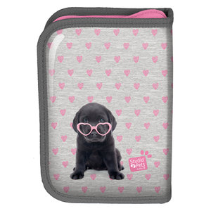 Penál Labrador v brýlích rozkládací-2