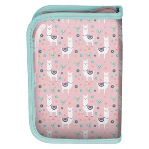 Penál Lama růžový rozkládací-2