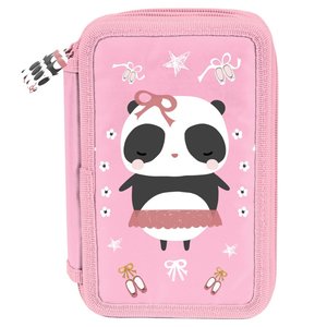 Ceruza tok Szerelem panda háromszintes, felszereléssel-1