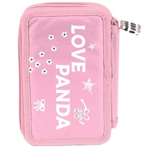 Ceruza tok Szerelem panda háromszintes, felszereléssel-2