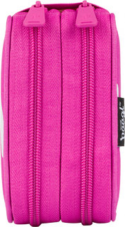 Školní penál dvoupatrový Logo růžový-5