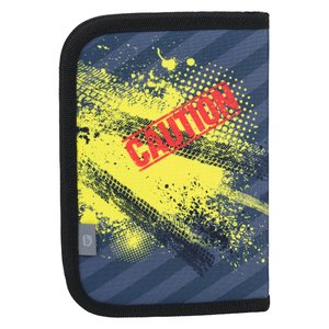 Školní penál klasik dvě chlopně Bagr-2