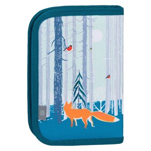 Školní penál klasik dvě chlopně Liška-2