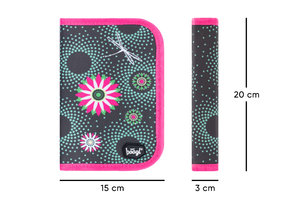Iskolai tolltartó klasszikus Virágok-4