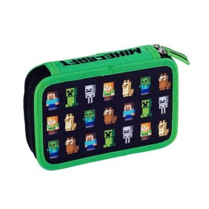 Minecraft több szereplős emeletes tolltartó iskolába-1