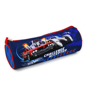Iskolai tok Hot wheels kék, kerek-3