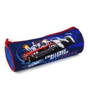 Iskolai tok Hot wheels kék, kerek-3