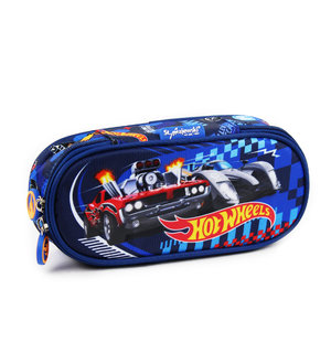 Iskolai tok Hot wheels kék, ovális-1