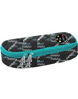 Iskolai tok Maui and sons, fekete-zöld, merevített-1