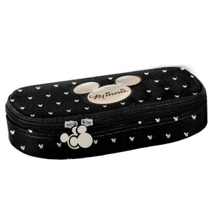 Iskolai tok Minnie mouse, fekete, merevített-1