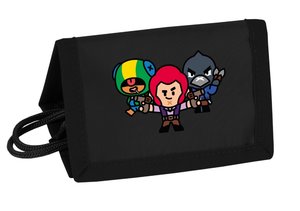 Gyerek pénztárca Brawl stars fekete-1