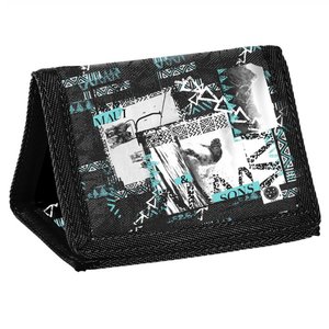 Gyerek pénztárca Maui and sons, fekete-zöld-1