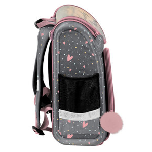 Iskolatáska Horse szürke-3