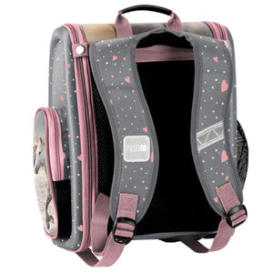 Iskolatáska Horse szürke-4