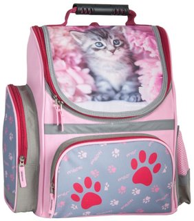 Gyerek hátizsák Cica - világos rózsaszín-1