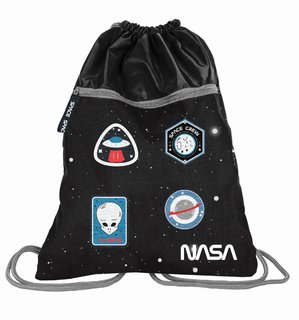 Iskolai szett NASA, fekete, kétszintes tolltartóval-6