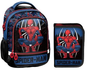 Iskolás szett Spiderman, fekete-kék-1