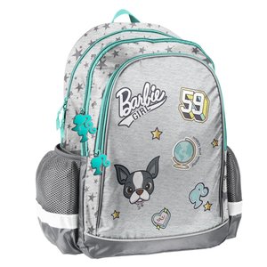 Iskolai hátizsák Barbie, szürke-1