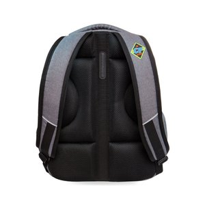 Iskolai hátizsák Bentley New badges grey-3