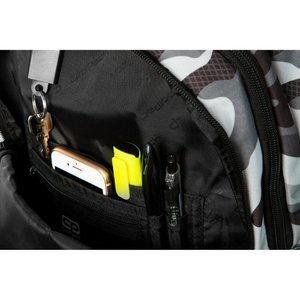 Iskolai hátizsák Bentley New badges grey-4